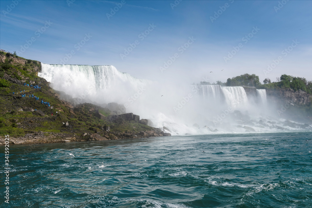 American side of Niagara Falls, NY, USA