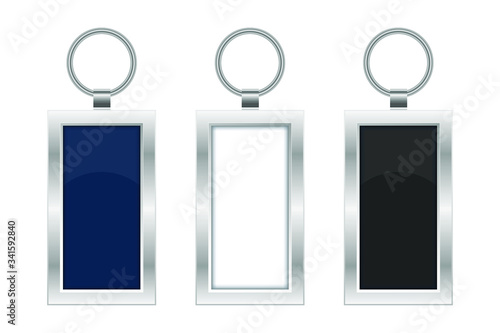 Keychain vector design illustration isolated on white background
