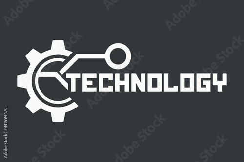 Futuristic technology element. Technological symbol. Tech logo.