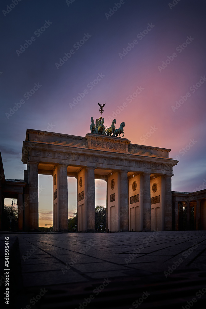 Sunset at Brandenburger Tor