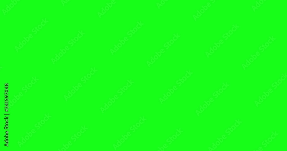 Flickering 3D Press Start Animation With Green Key Flickering 3D Press Start Animation With Green Key