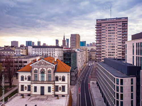 Obraz na płótnie Warszawa w salonie