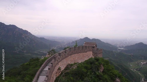 view from the great wall china photo