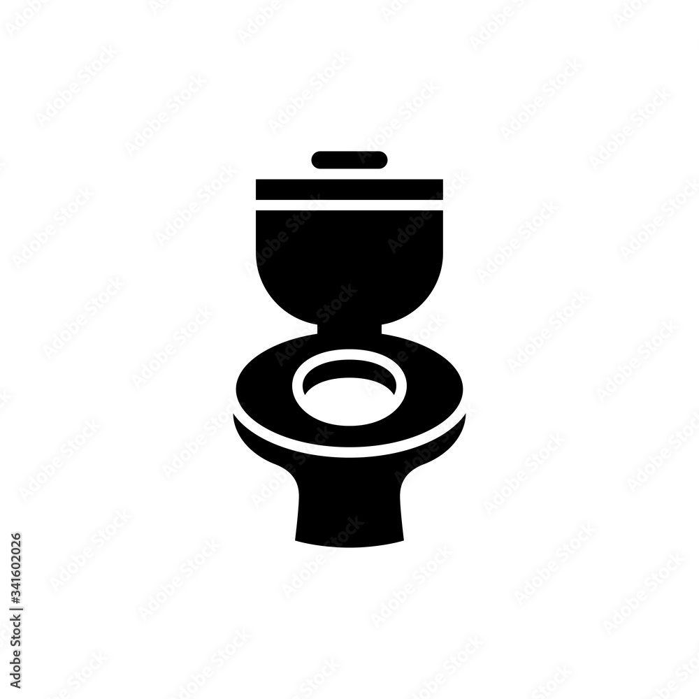 toilet bowl icon vector symbol template design trendy