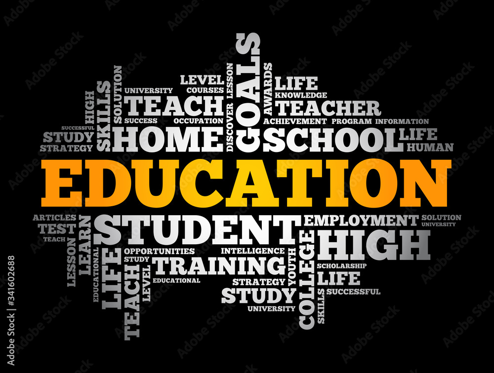 EDUCATION word cloud collage, concept background EDUCATION word cloud collage, concept background