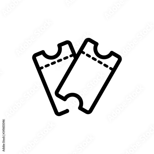 ticket icon vector symbol template design trendy