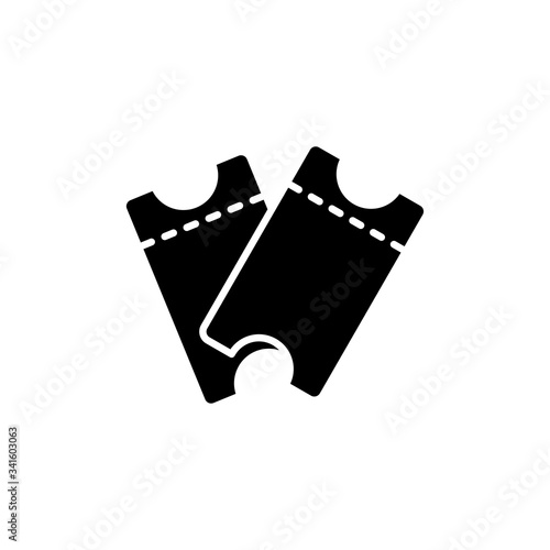 ticket icon vector symbol template design trendy