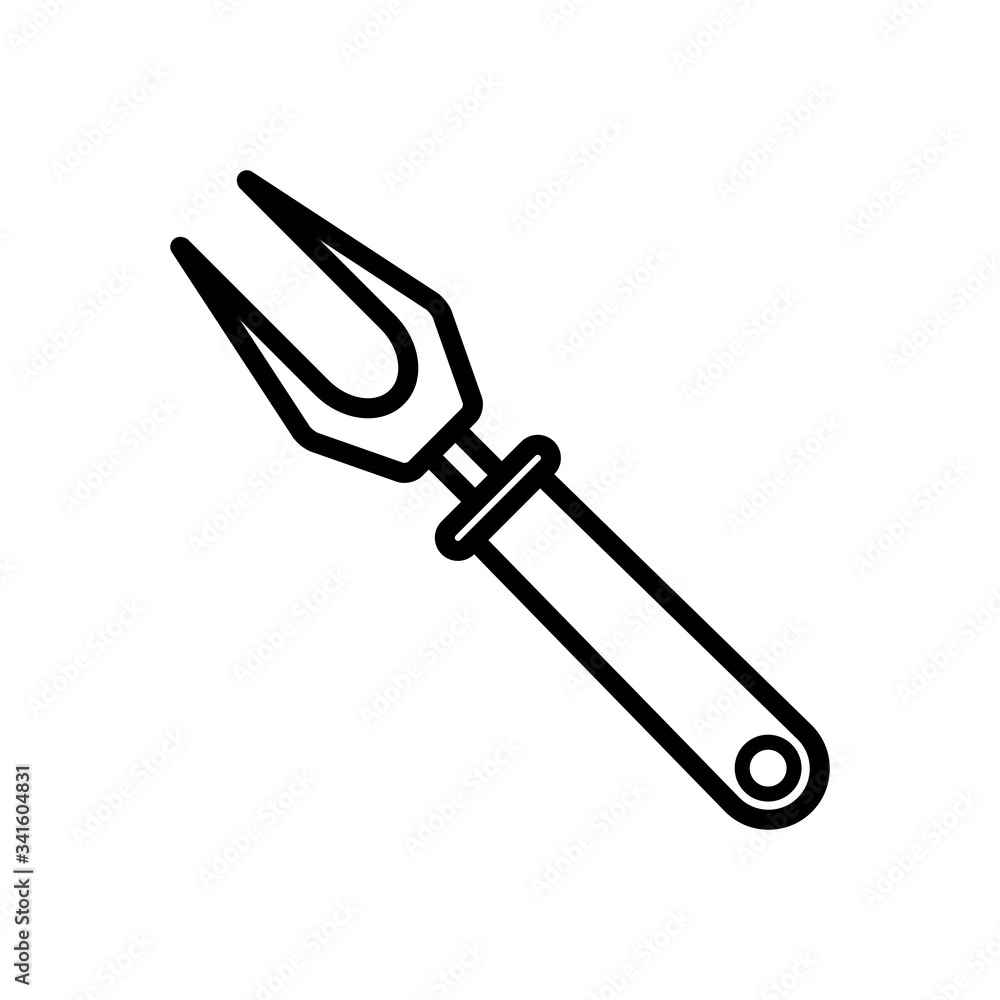 barbecue fork icon vector template barbecue fork icon vector template