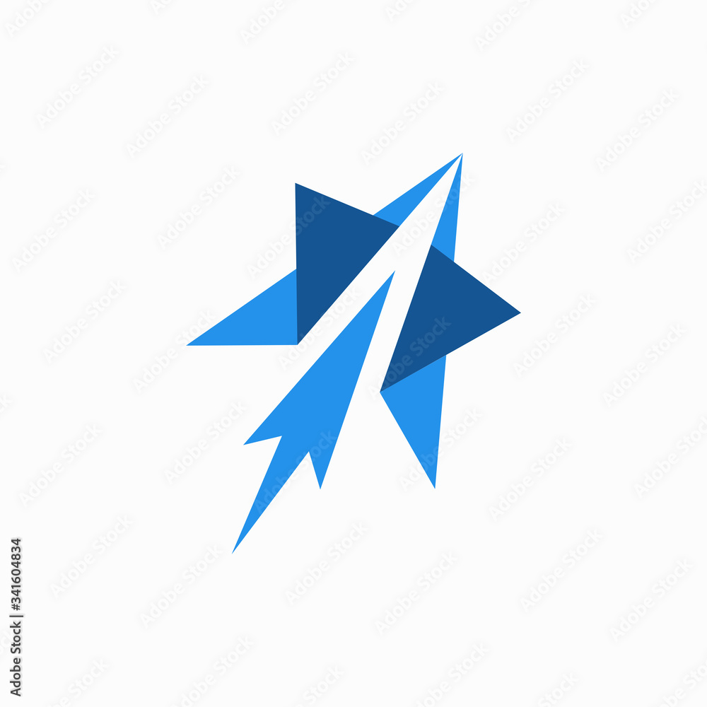 origami paper plane fast vector logo origami paper plane fast vector logo