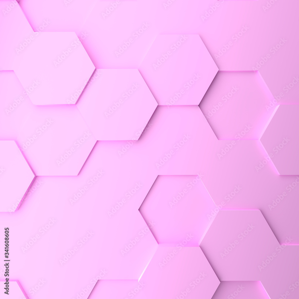 Abstract modern honeycomb background in light pink Abstract modern honeycomb background in light pink