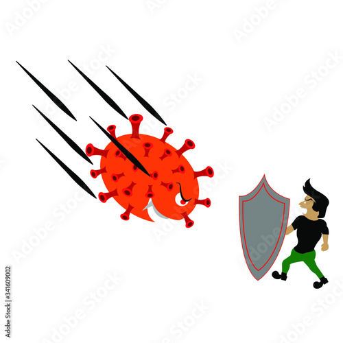fend shield immune from danger virus corona invaded