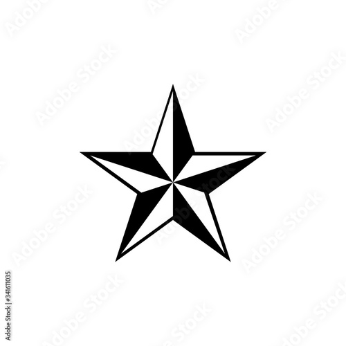 star icon vector symbol template design trendy