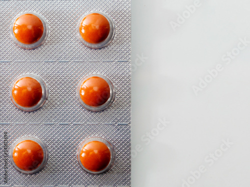 Closeup photo of blister pack with pills