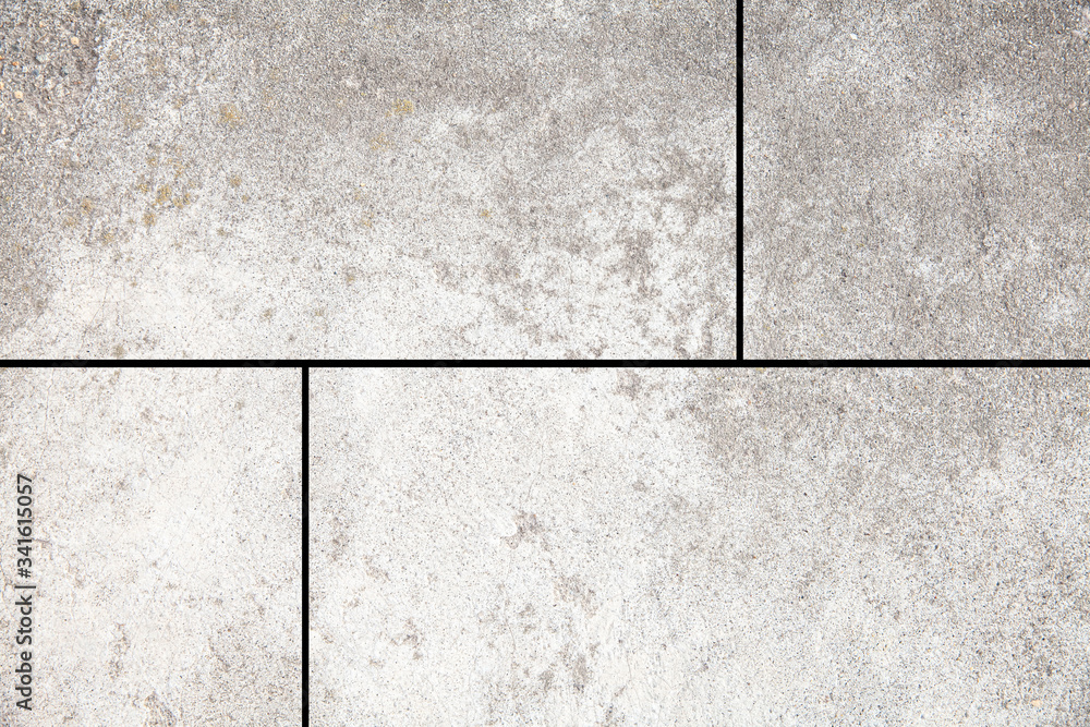 Fototapeta premium White stone floor texture and seamless background.