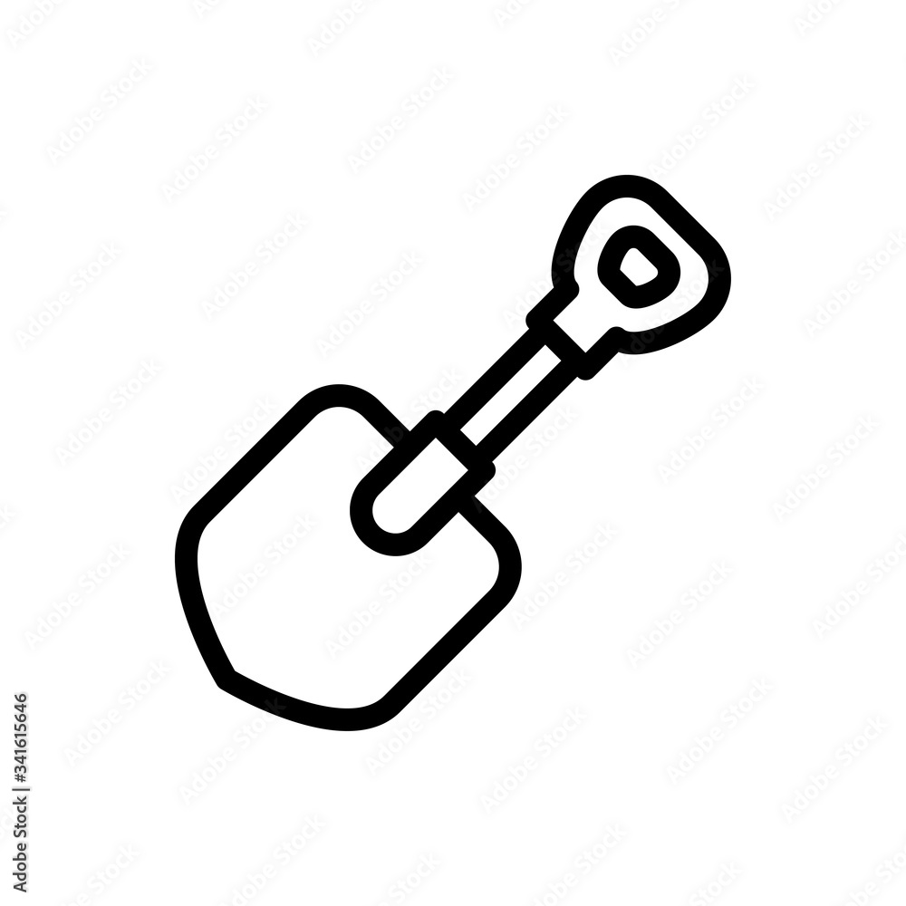 shovel icon vector symbol template design trendy shovel icon vector symbol template design trendy