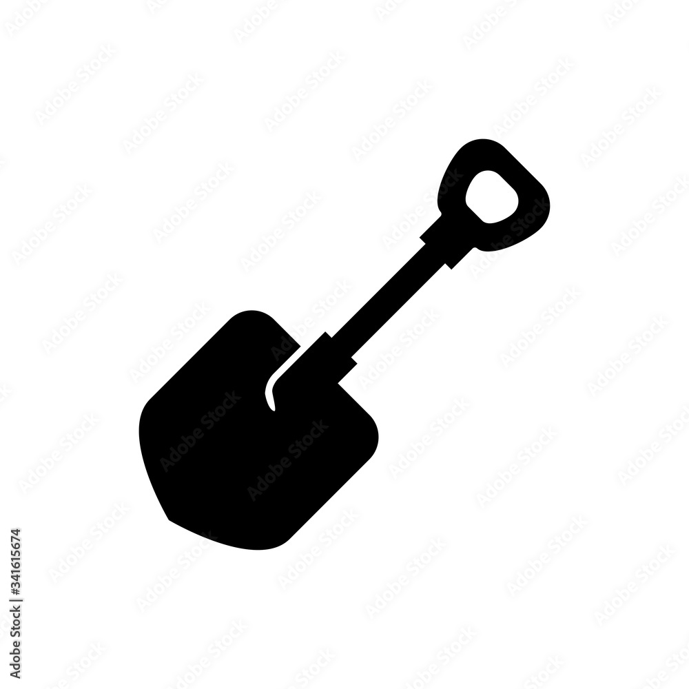 shovel icon vector symbol template design trendy shovel icon vector symbol template design trendy