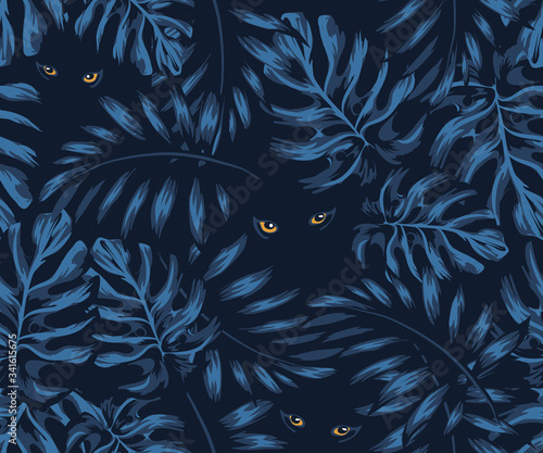 set of jungle patterns shades of natural colors, eyes of a predator, eyes of a predator from the thicket of the jungle, tropical thickets hiding in bestial areas