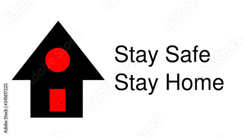 Stay safe and Stay home vecotr illustration