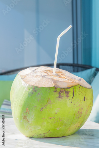 coconut on the table