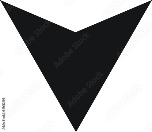 Down arrow Icon vector isolated on white background Free Download Down arrow Icon vector isolated on white background - GFXLoad