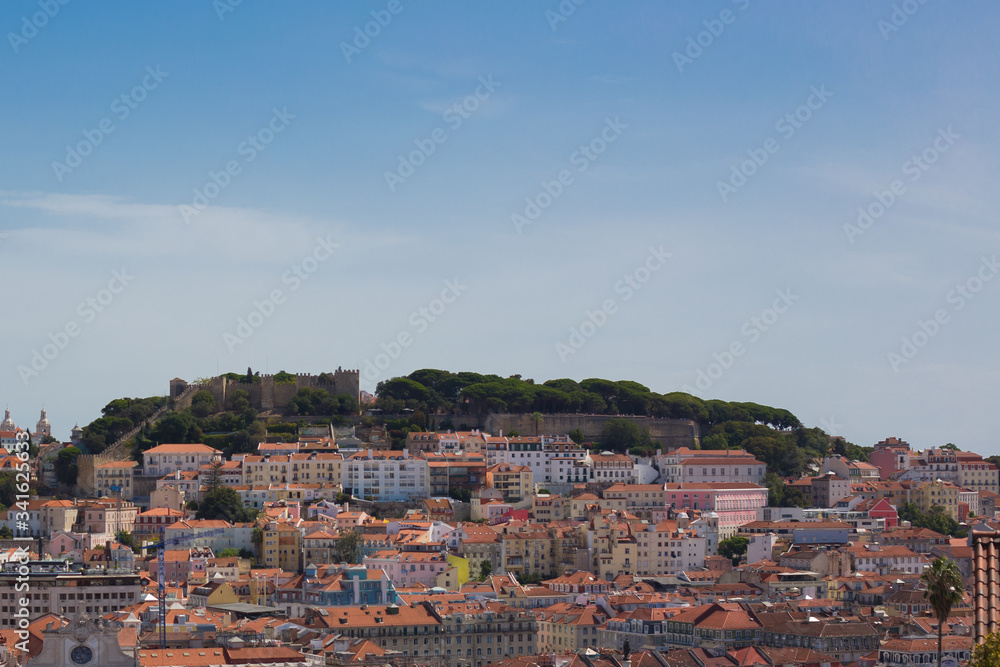 The Castle of Sao Jorge, the historical centre of Lisbon, Portugal