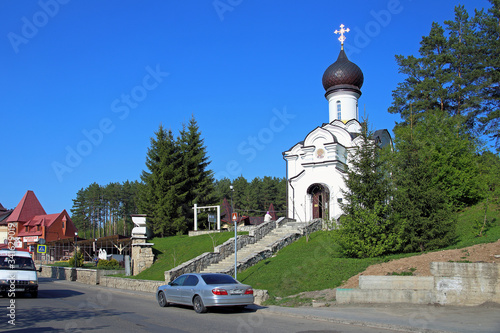 Church of St. Nicholas in the resort of Belokurikha in the Altai territory of the Russian Federation photo
