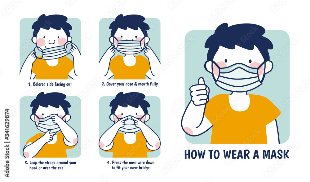 COVID-19 prevention illustration