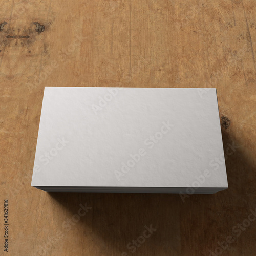 Brand identity blank business card mockup