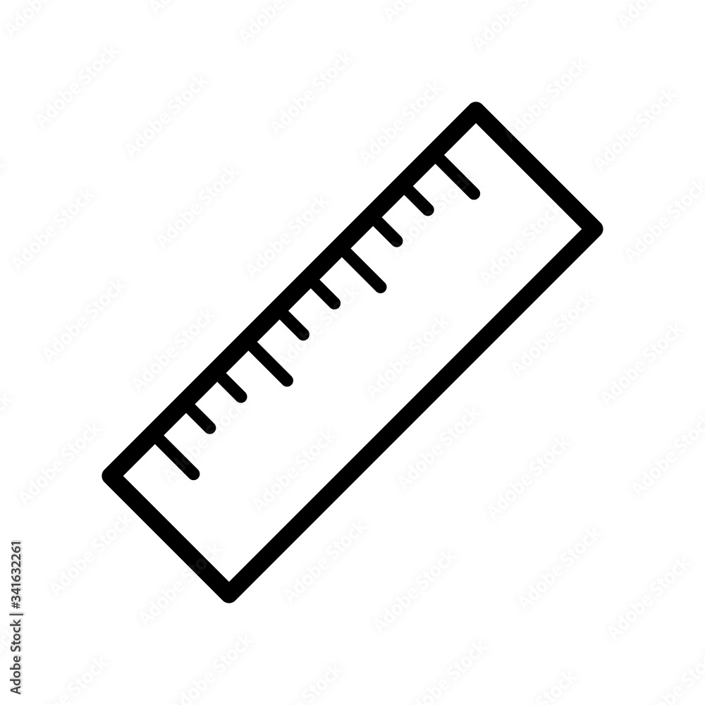 ruler icon vector symbol template design trendy ruler icon vector symbol template design trendy