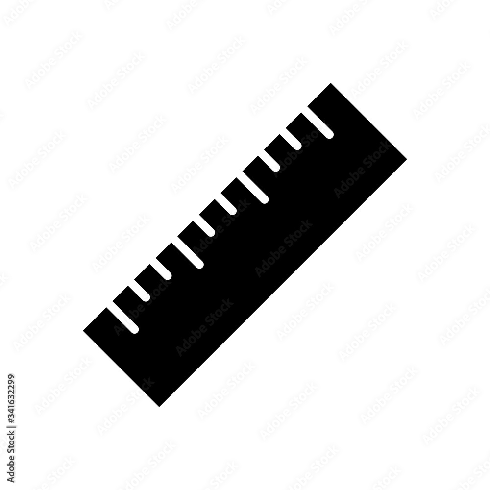 ruler icon vector symbol template design trendy