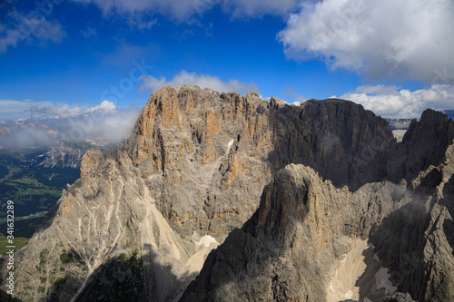 Sassolungo fotografato dalla cima del Sassopiatto, Dolomiti photo