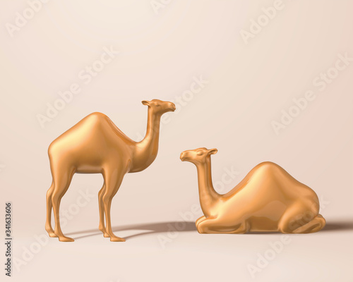 Cute camel figurine