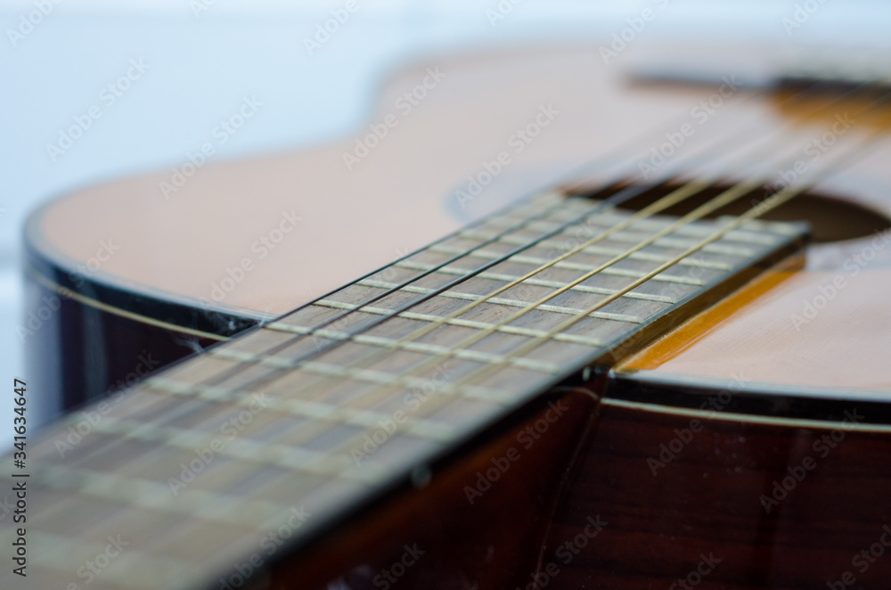 acoustic guitar close up acoustic guitar close up
