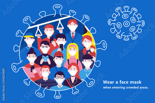 Wearing masks against COVID-19
