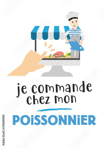 Je commande en ligne, chez mon poissonnier
