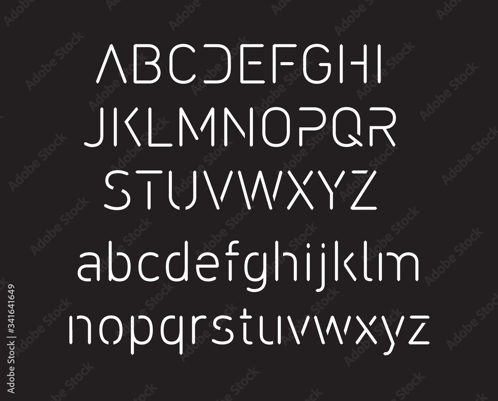 Thin font. Futuristic font. Cosmic Font. Vector alphabet set. Elegant light font. Minimal. Latin alphabet letters - stock vector
Thin font. Futuristic font. Cosmic Font. Vector alphabet set. Elegant light font. Minimal. Latin alphabet letters - stock vector