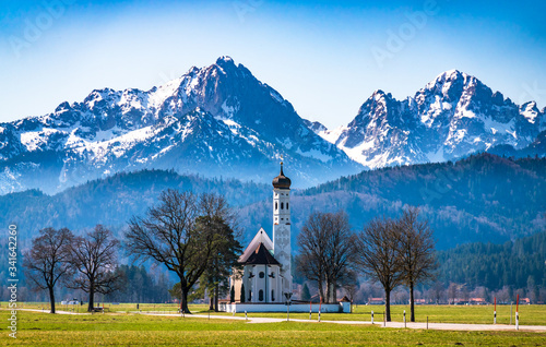 famous st coloman church near schwangau - bavaria photo