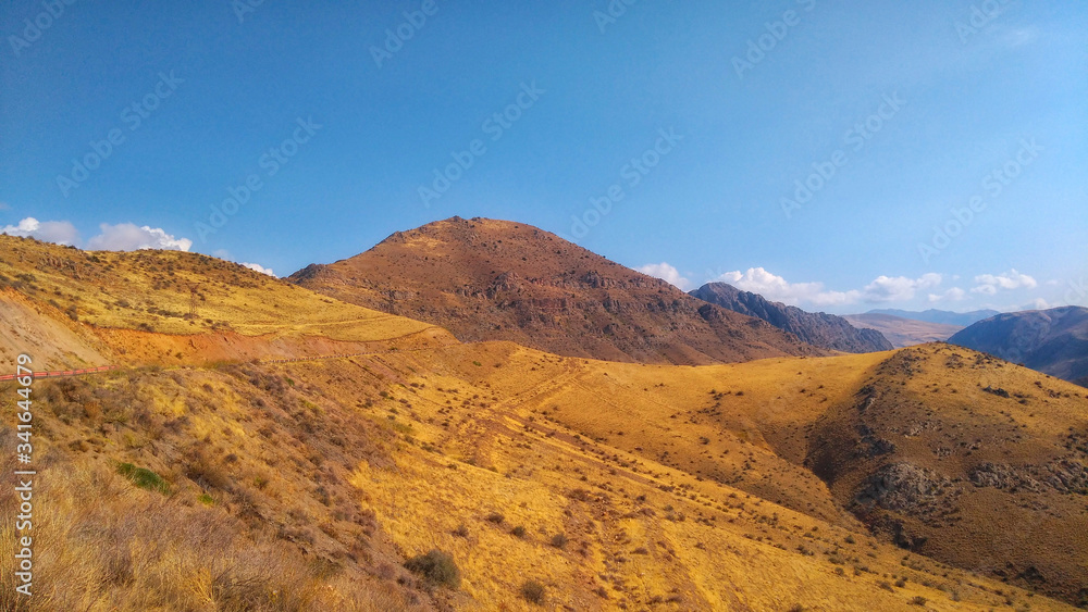 mountains landscape of Armenia . Natural travel background
