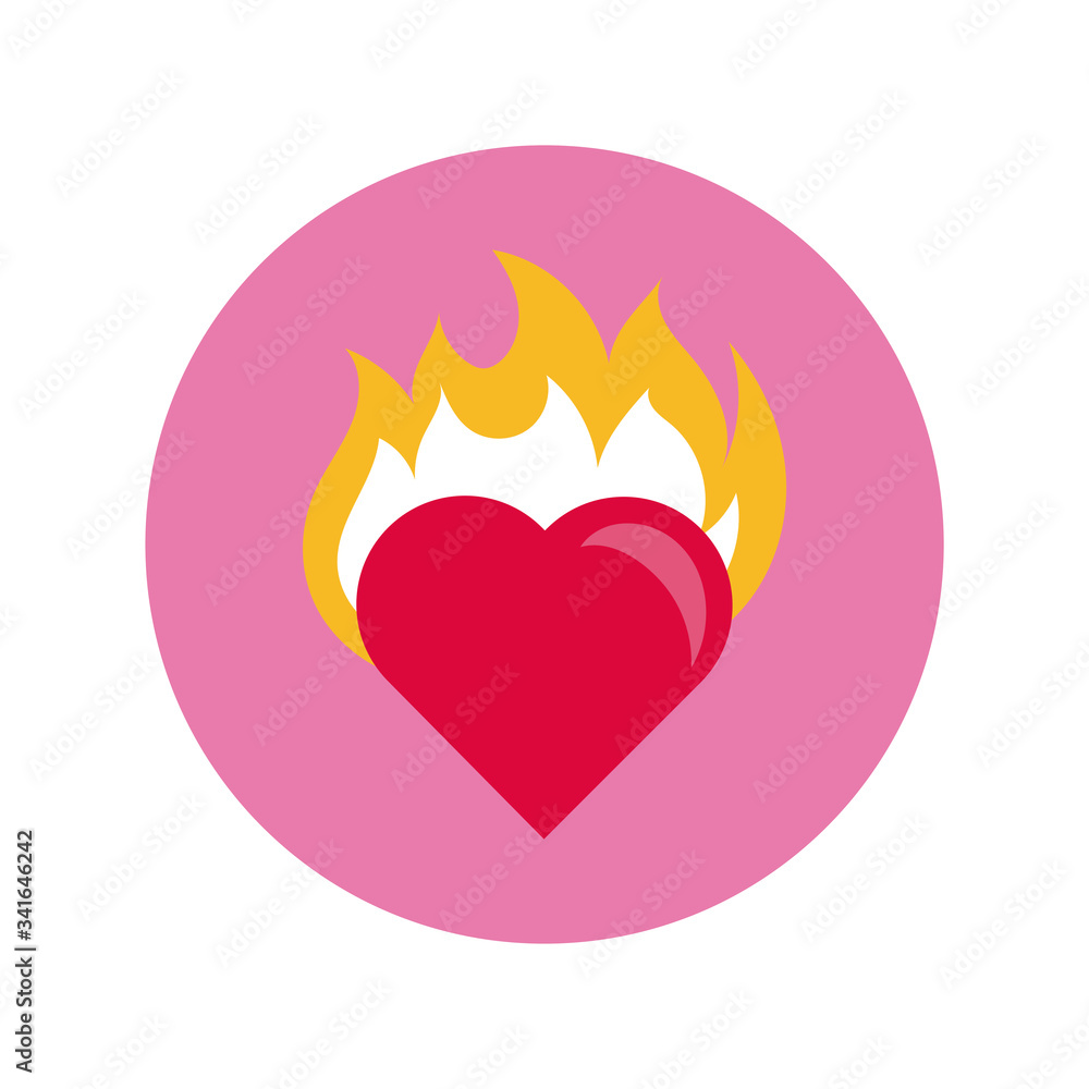 happy valentines day heart block and flat style happy valentines day heart block and flat style
