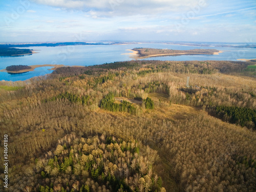 Aerial view of observation ...