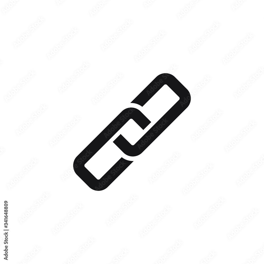 Chain icon design isolated on white background Chain icon design isolated on white background