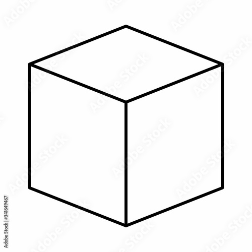 Cube icon illustration