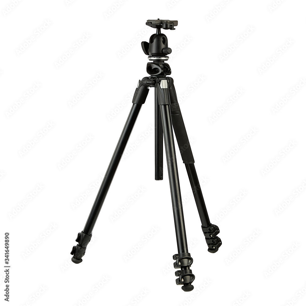 Tripod for photographer on a white background. photo tripod isolated on white background. Tripod for photographer on a white background. photo tripod isolated on white background.