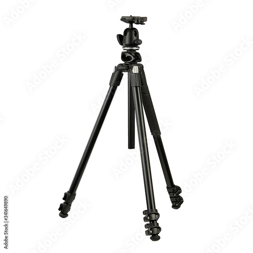 Tripod for photographer on a white background. photo tripod isolated on white background. photo