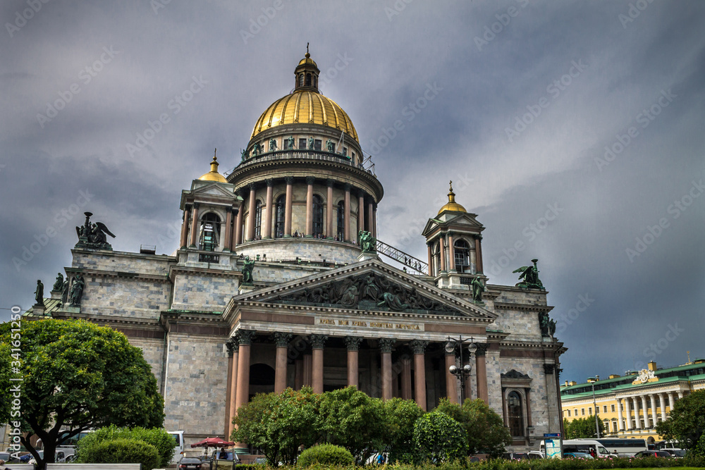 St. Isaac's Cathedral in Saint Petersburg in summer