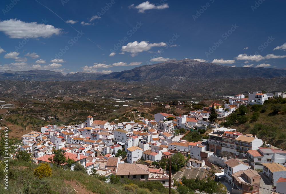 Iznate, white town of Malaga, Spain Iznate, white town of Malaga, Spain
