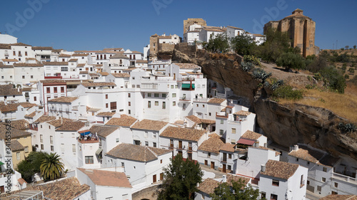 Setenil de las Bodegas, white town of Ronda, Malaga. Spain