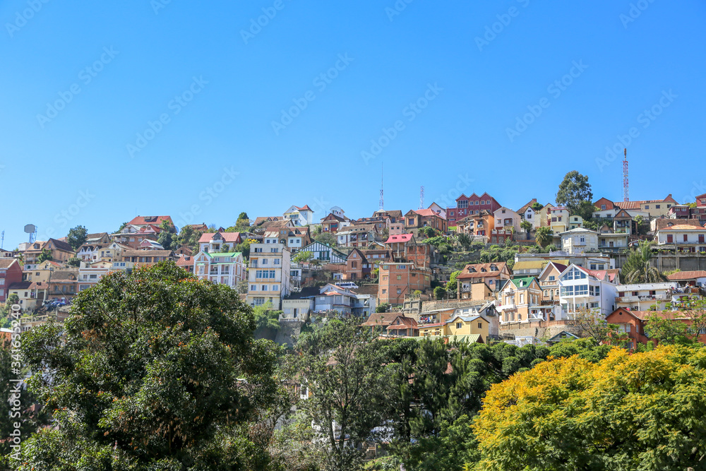 Madagascar field and Capital Antananarivo
