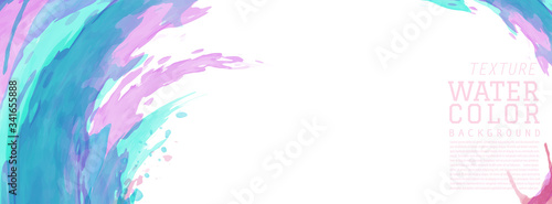Abstract colorful surface of splash watercolor background