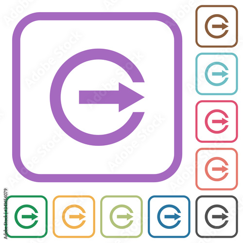 Export with inner arrow simple icons